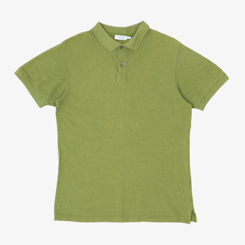 Men's slim fit short sleeve polo shirts with contrast collarsRiviera Polo Shirt