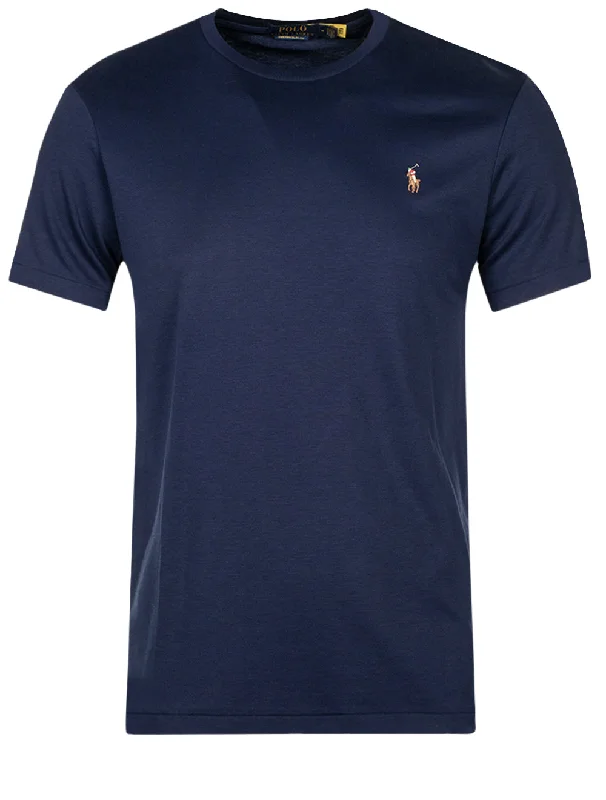 Men's moisture - wicking athletic t - shirts for intense workoutsPima Polo T-Shirt Cruise Navy Men's moisture - wicking athletic t - shirts for intense workoutsPima Polo T-Shirt Cruise Navy