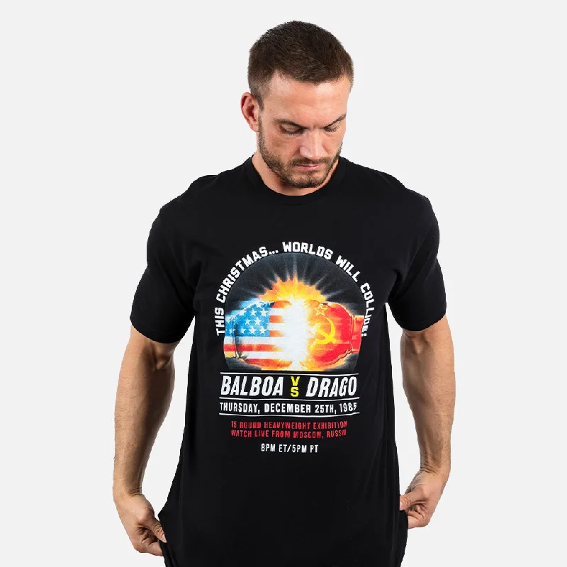 Men's antimicrobial t - shirts for odor - free freshness during travelROCKY WORLDS WILL COLLIDE POSTER SHIRT Men's antimicrobial t - shirts for odor - free freshness during travelROCKY WORLDS WILL COLLIDE POSTER SHIRT