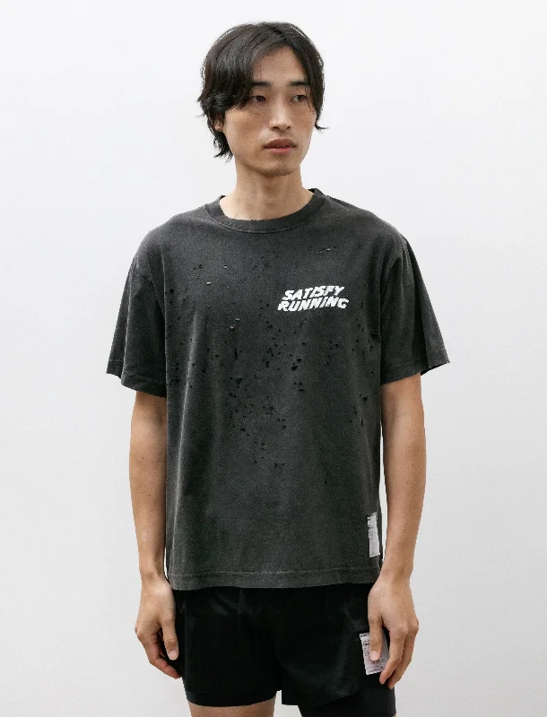 Men's lightweight performance t - shirts for running marathonsMothtech T-Shirt Aged Black Men's lightweight performance t - shirts for running marathonsMothtech T-Shirt Aged Black