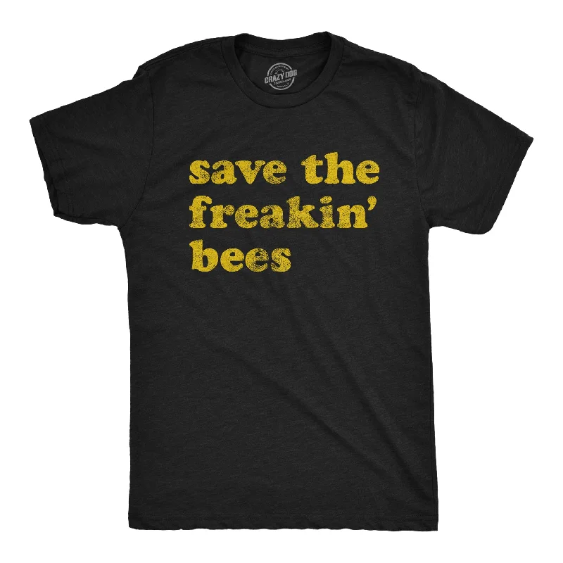 Men's v - neck muscle t - shirts for a body - building aestheticSave The Freakin Bees Men's T Shirt Men's v - neck muscle t - shirts for a body - building aestheticSave The Freakin Bees Men's T Shirt