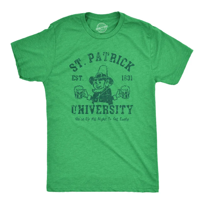 Men's UV - protection t - shirts for outdoor activities in the sunSt Patrick University Men's T Shirt Men's UV - protection t - shirts for outdoor activities in the sunSt Patrick University Men's T Shirt