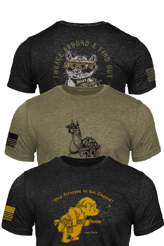 Men's antimicrobial t - shirts for odor - free freshness during travelThe Animal House Pack - T-Shirt 3-Pack Men's antimicrobial t - shirts for odor - free freshness during travelThe Animal House Pack - T-Shirt 3-Pack