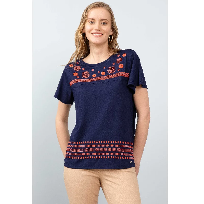 Men's breathable cotton blend polo shirts for summer outingsT-SHIRT BLEU MARINE ZATRE - 735127VR033 Men's breathable cotton blend polo shirts for summer outingsT-SHIRT BLEU MARINE ZATRE - 735127VR033
