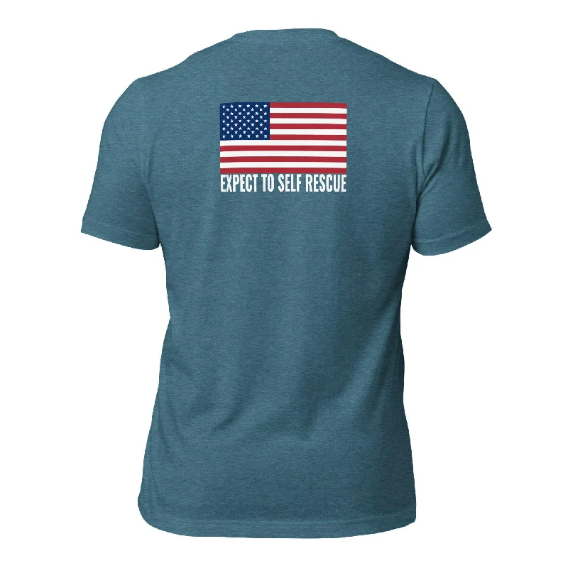 Men's slim - fit graphic t - shirts with vintage rock band printsT-shirt - Expect To Self Rescue (American Edition) Men's slim - fit graphic t - shirts with vintage rock band printsT-shirt - Expect To Self Rescue (American Edition)