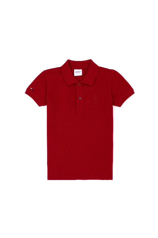 Men's long sleeve classic fit polo shirts with embroidered logosT SHIRT Garçon TP01 BURGUNDY 1792431VR014 Men's long sleeve classic fit polo shirts with embroidered logosT SHIRT Garçon TP01 BURGUNDY 1792431VR014