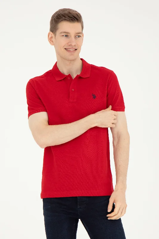 Men's luxury cashmere blend polo shirts in solid colorsT SHIRT Homme GTP04 RED LIGHT 1792406VR171 Men's luxury cashmere blend polo shirts in solid colorsT SHIRT Homme GTP04 RED LIGHT 1792406VR171