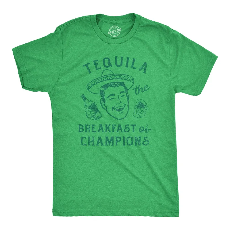 Men's plus - size pocket t - shirts with a classic lookTequila The Breakfast Of Champions Men's T Shirt Men's plus - size pocket t - shirts with a classic lookTequila The Breakfast Of Champions Men's T Shirt