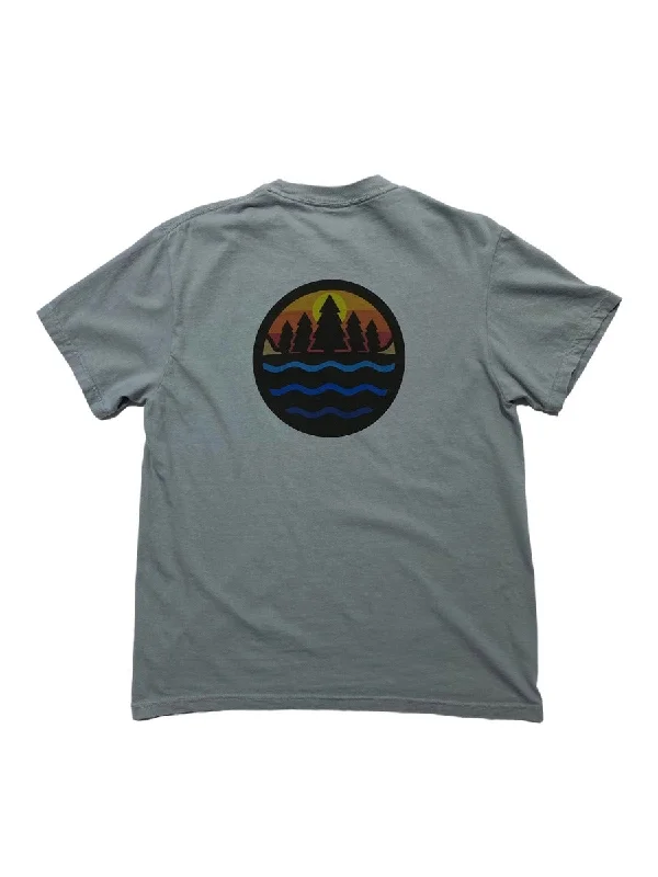 Men's lightweight performance t - shirts for running marathonsThe Great Lakes State - TGLS Logo T-Shirt - Granite Men's lightweight performance t - shirts for running marathonsThe Great Lakes State - TGLS Logo T-Shirt - Granite