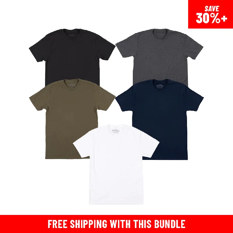 Men's smart - casual checkered t - shirts for semi - formal occasionsTHE MONEY TEE 5 PACK Men's smart - casual checkered t - shirts for semi - formal occasionsTHE MONEY TEE 5 PACK