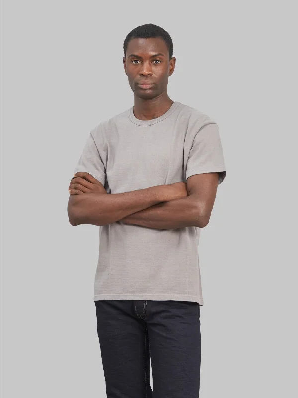 Men's ribbed cuffs and hem polo shirts for a textured lookThe Rite Stuff Heavyweight 9oz Loopwheel Tee Grey Men's ribbed cuffs and hem polo shirts for a textured lookThe Rite Stuff Heavyweight 9oz Loopwheel Tee Grey