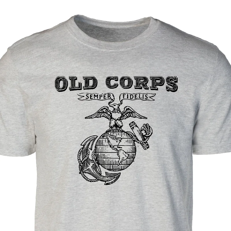 Men's thermal t - shirts with a high - neck design for cold weatherEGA Old Corps Full Front T-shirt Men's thermal t - shirts with a high - neck design for cold weatherEGA Old Corps Full Front T-shirt