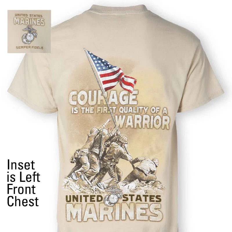 Men's moisture - wicking athletic t - shirts for intense workoutsMarine Corps Warrior Graphic T-Shirt 100% Cotton Men's moisture - wicking athletic t - shirts for intense workoutsMarine Corps Warrior Graphic T-Shirt 100% Cotton