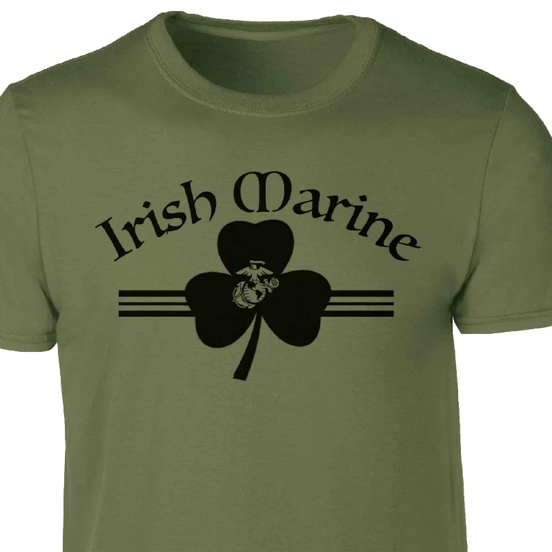 Men's mock - neck t - shirts with a modern and sleek styleIrish Marine T-shirt