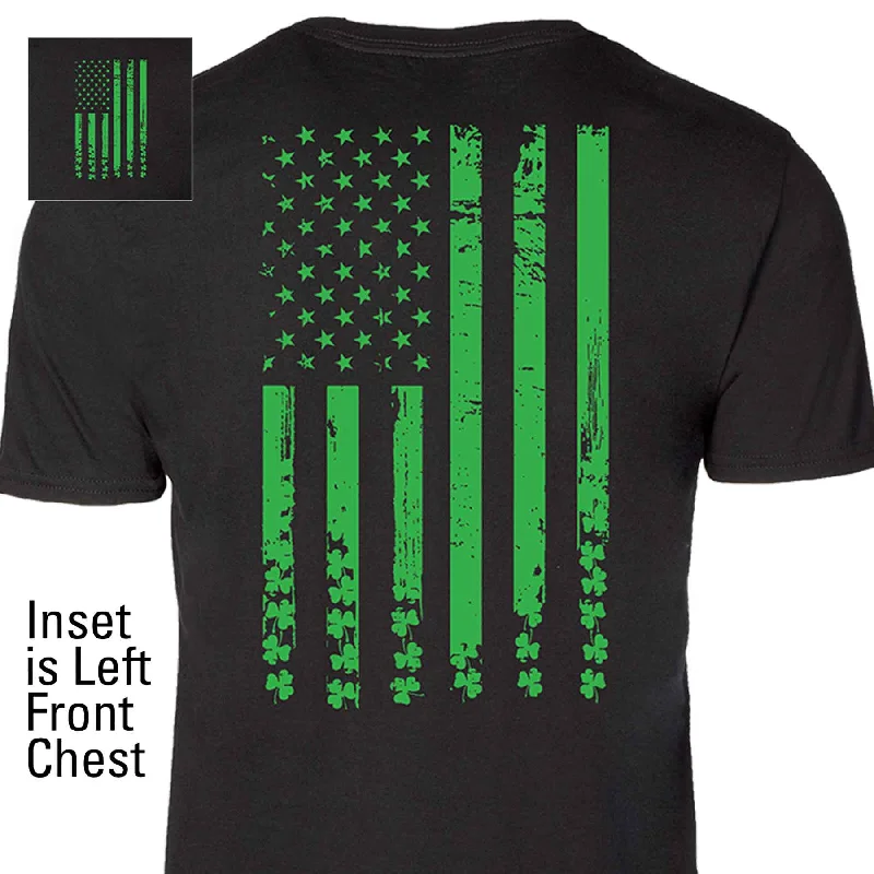 Men's lightweight performance t - shirts for running marathonsSt. Patrick's Day Flag T-shirt Men's lightweight performance t - shirts for running marathonsSt. Patrick's Day Flag T-shirt