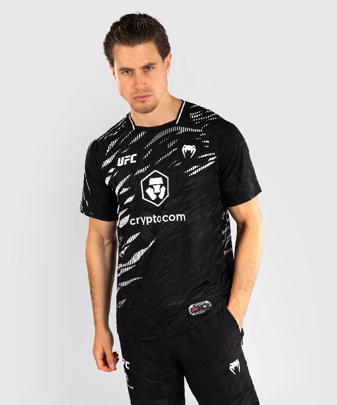 Men's ribbed t - shirts with a textured finish for added styleUFC Fusion by Venum Authentic Fight Night Men’s Walkout Jersey - Black Men's ribbed t - shirts with a textured finish for added styleUFC Fusion by Venum Authentic Fight Night Men’s Walkout Jersey - Black