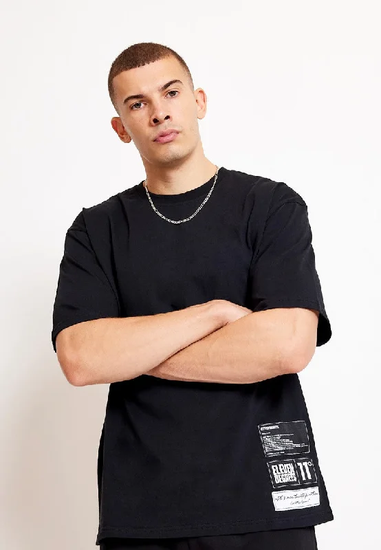 Men's thermal t - shirts with a high - neck design for cold weatherVarsity Graphic T-Shirt - Black Men's thermal t - shirts with a high - neck design for cold weatherVarsity Graphic T-Shirt - Black