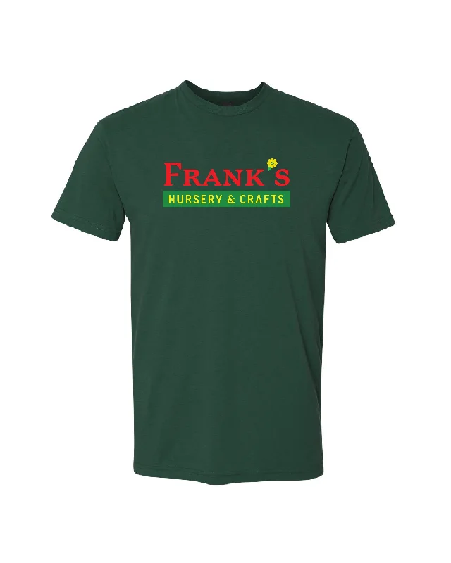 Men's v - neck muscle t - shirts for a body - building aestheticVintage Frank's Nursery & Crafts T-Shirt - Dark Green Men's v - neck muscle t - shirts for a body - building aestheticVintage Frank's Nursery & Crafts T-Shirt - Dark Green