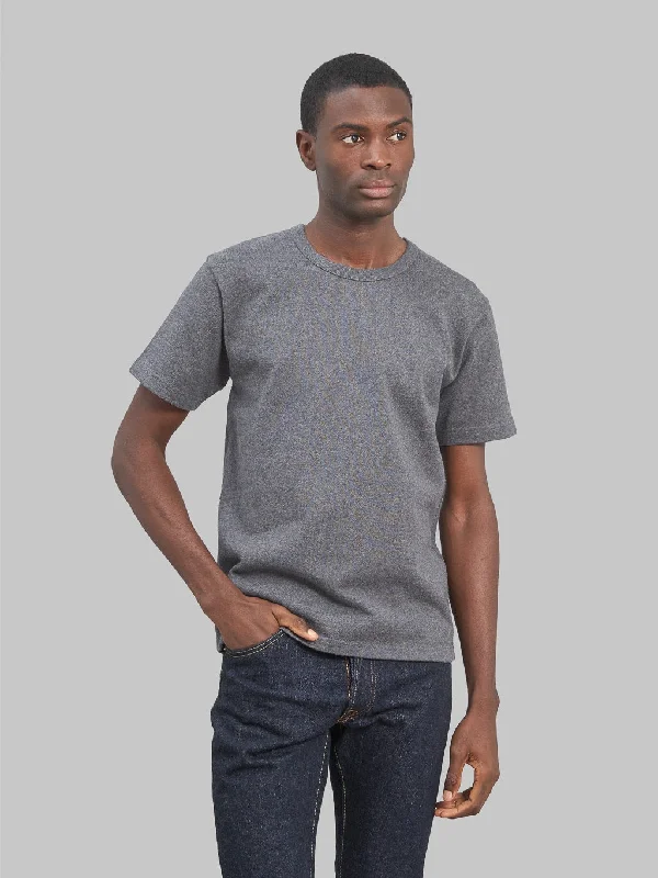 Men's UV - protected polo shirts for outdoor gardeningWonder Looper Double Heavyweight Crewneck T-Shirt Charcoal Men's UV - protected polo shirts for outdoor gardeningWonder Looper Double Heavyweight Crewneck T-Shirt Charcoal