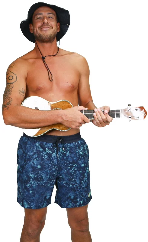 Men's floral print silk blend shorts for a unique night - out look   ACIDS 5" Men's Shorts