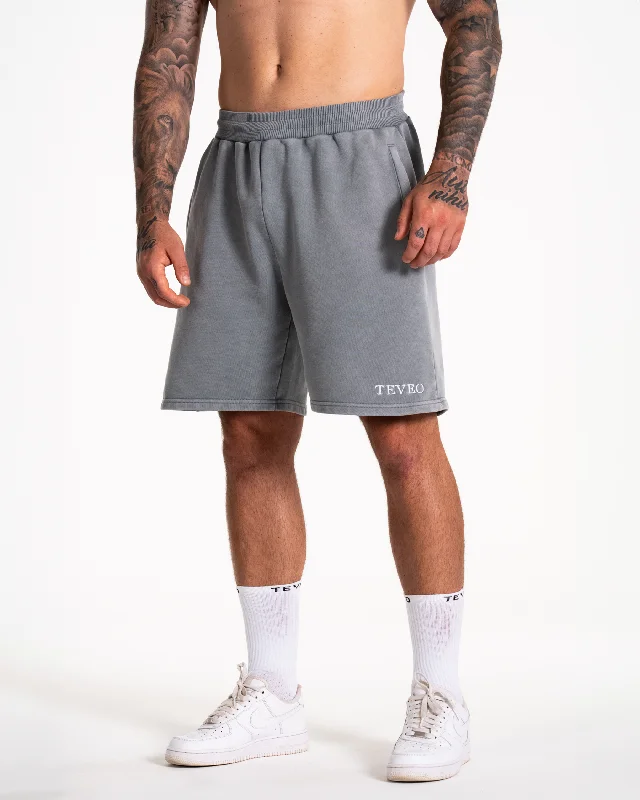 Men's pleated front twill shorts for a classic and sophisticated appearance Acid Shorts "Grau" Men's pleated front twill shorts for a classic and sophisticated appearance Acid Shorts "Grau"