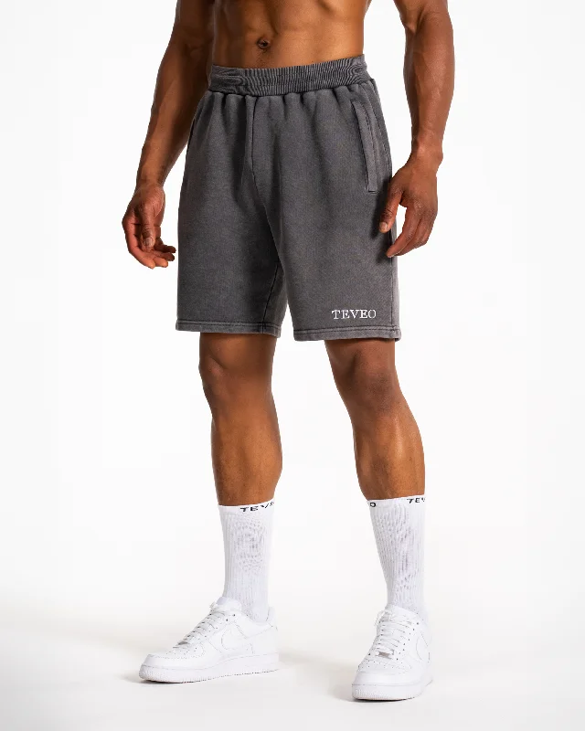 Men's elastic waistband lounge shorts for lazy weekends at home Acid Shorts "Schwarz" Men's elastic waistband lounge shorts for lazy weekends at home Acid Shorts "Schwarz"