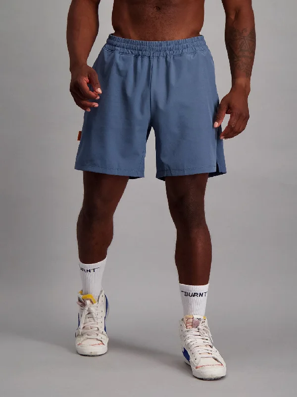 Men's button - fly denim work shorts for durability on the job Atlanta 7" Short - Slate Men's button - fly denim work shorts for durability on the job Atlanta 7" Short - Slate