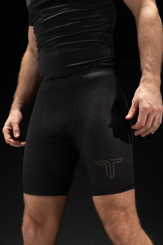 Men's drawstring casual linen shorts for a laid - back summer look Blackout Essential Compression Shorts Men's drawstring casual linen shorts for a laid - back summer look Blackout Essential Compression Shorts