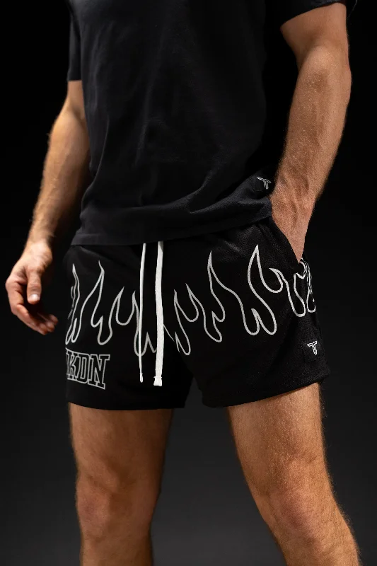 Men's checkered pattern wool shorts for a stylish winter layering option Blackout Fire FC Mesh Training Short (5" Inseam) Men's checkered pattern wool shorts for a stylish winter layering option Blackout Fire FC Mesh Training Short (5" Inseam)