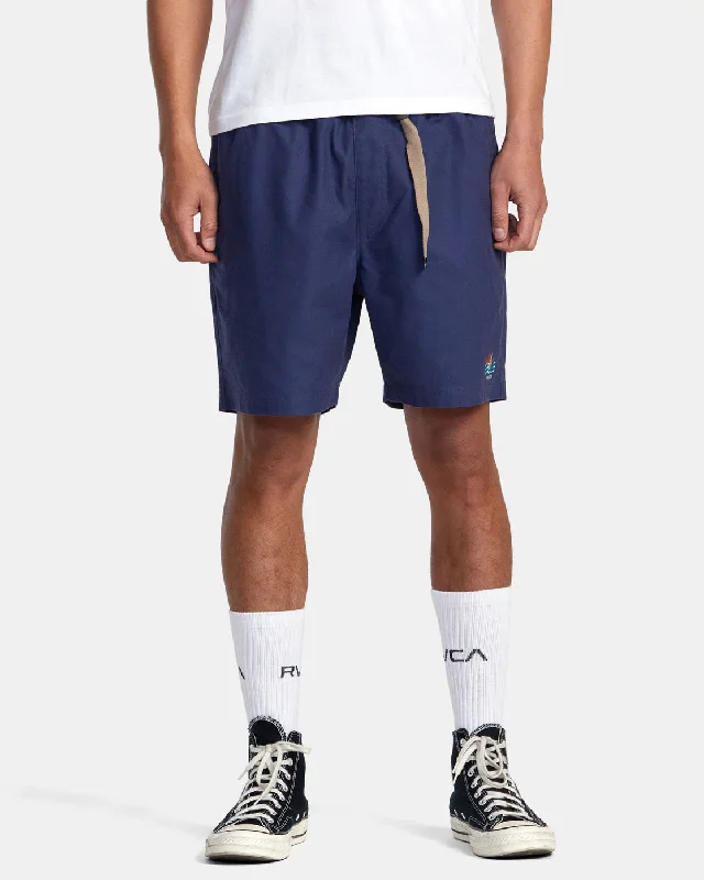 Men's side - stripe track shorts for a sporty running look Civic Range 18" Shorts - Ocean Navy Men's side - stripe track shorts for a sporty running look Civic Range 18" Shorts - Ocean Navy