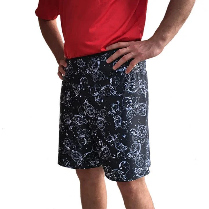 Men's side - stripe track shorts for a sporty running look Deep Space Men's Athletic Shorts-Long Men's side - stripe track shorts for a sporty running look Deep Space Men's Athletic Shorts-Long