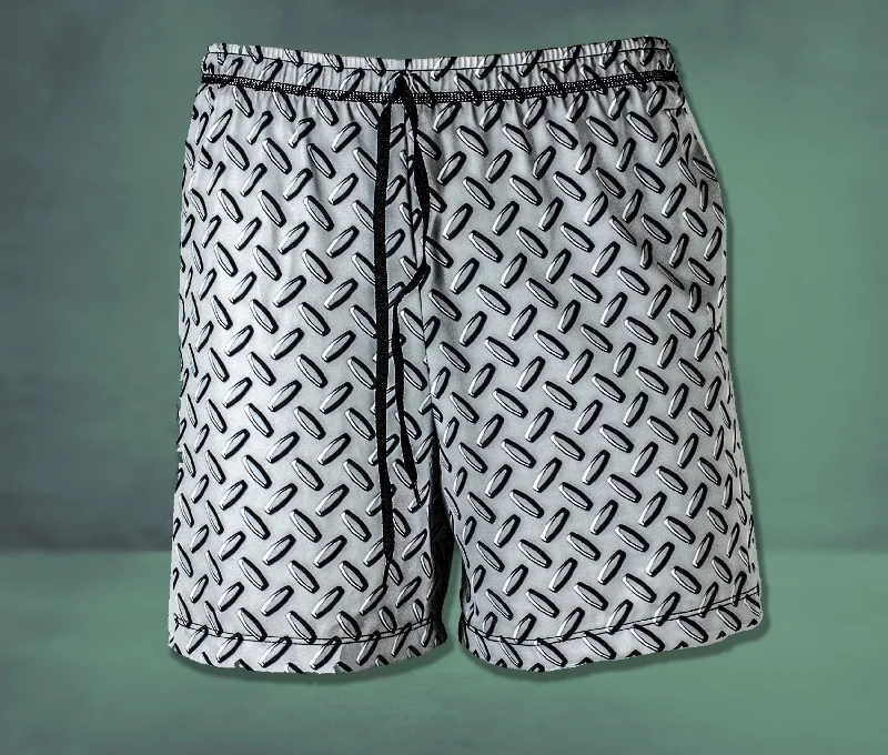 Men's pleated front twill shorts for a classic and sophisticated appearance Diamond Plate Men's Shorts -XS Men's pleated front twill shorts for a classic and sophisticated appearance Diamond Plate Men's Shorts -XS