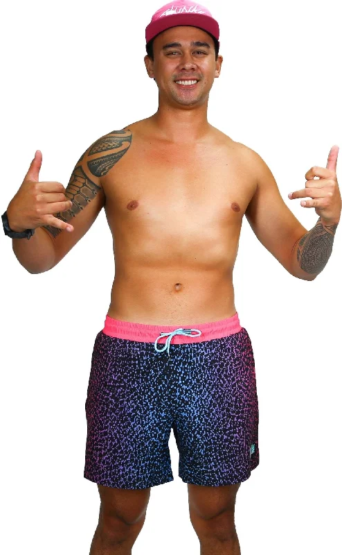 Men's high - waisted swim shorts with UPF protection for beach vacations DISCOS 5" Men's Shorts Men's high - waisted swim shorts with UPF protection for beach vacations DISCOS 5" Men's Shorts