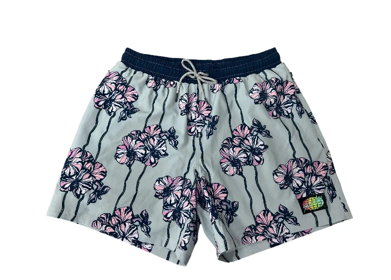 Men's wide - leg linen blend shorts for a relaxed beachside vibe FLOSSOMS 5" Men's Shorts Men's wide - leg linen blend shorts for a relaxed beachside vibe FLOSSOMS 5" Men's Shorts