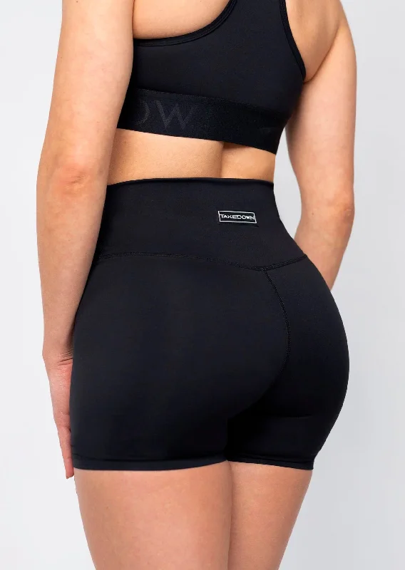 Men's distressed cotton shorts for a bohemian - inspired style High Waist Power Tech Bike Short Black Men's distressed cotton shorts for a bohemian - inspired style High Waist Power Tech Bike Short Black
