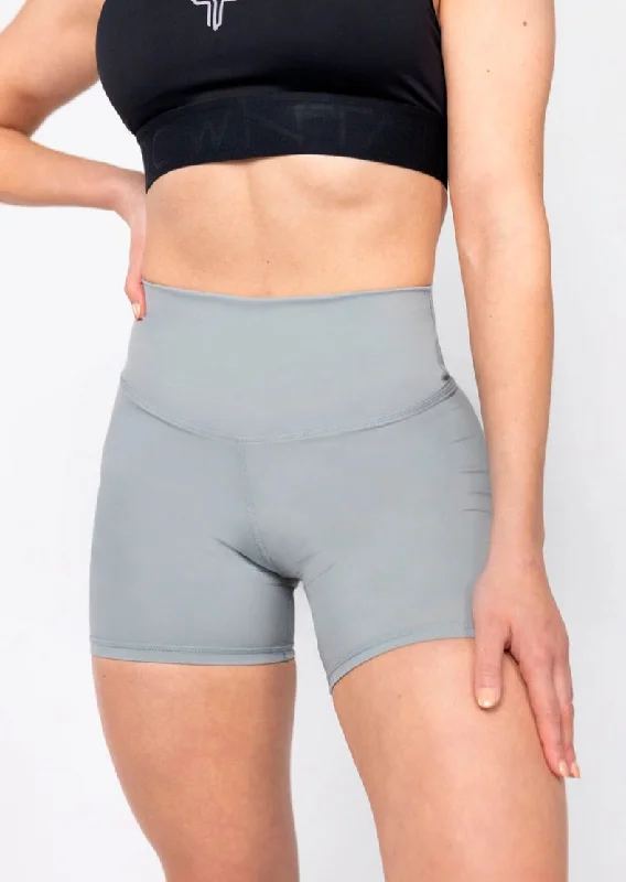 Men's adjustable - length convertible shorts for versatile use High Waist Power Tech Bike Short Grey Men's adjustable - length convertible shorts for versatile use High Waist Power Tech Bike Short Grey
