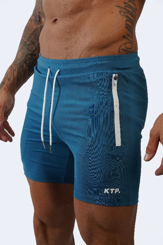 Men's floral print silk blend shorts for a unique night - out look HYBRID SHORTS - TEAL Men's floral print silk blend shorts for a unique night - out look HYBRID SHORTS - TEAL