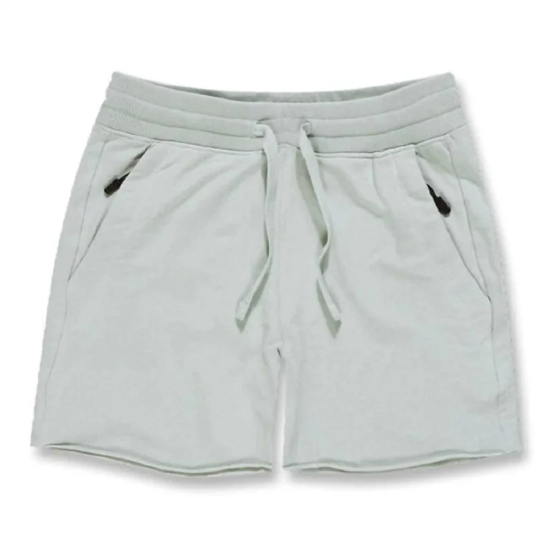 Men's adjustable - length convertible shorts for versatile use Men's Athletic Summer Breeze Knit Short In Green Land Men's adjustable - length convertible shorts for versatile use Men's Athletic Summer Breeze Knit Short In Green Land