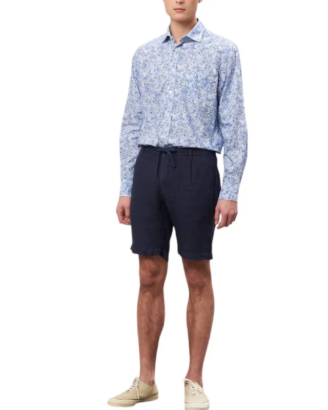 Men's high - waisted swim shorts with UPF protection for beach vacations Men's Cotton Tank Shorts In Navy Men's high - waisted swim shorts with UPF protection for beach vacations Men's Cotton Tank Shorts In Navy