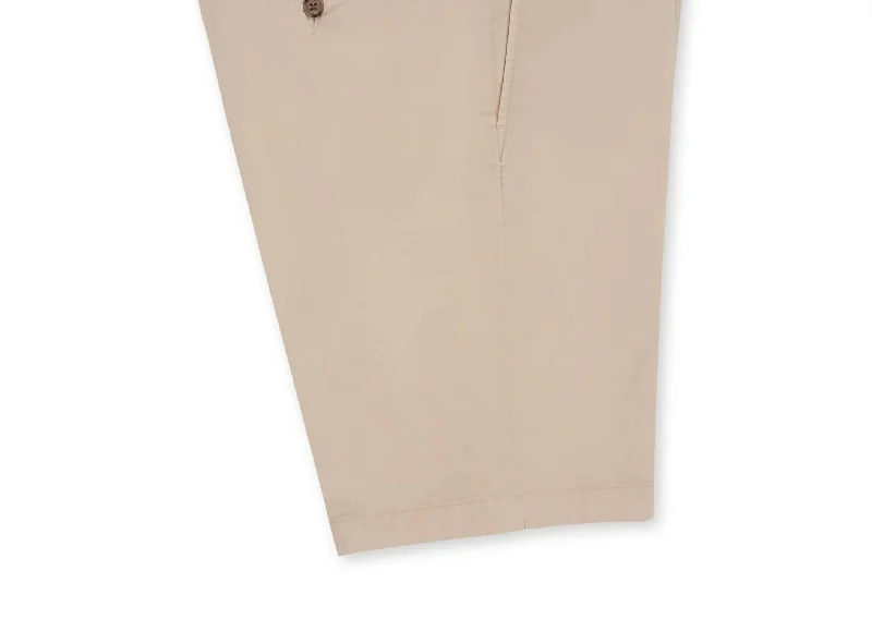 Men's zip - pocket canvas shorts for added functionality during travel Men's Cotton Twill Short 8.5" Length Short In Khaki Men's zip - pocket canvas shorts for added functionality during travel Men's Cotton Twill Short 8.5" Length Short In Khaki