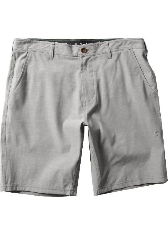 Men's plaid pattern wool blend shorts for a preppy fall style Men's Fin Rope Hybrid 19.5" Walk Short In Graphite Men's plaid pattern wool blend shorts for a preppy fall style Men's Fin Rope Hybrid 19.5" Walk Short In Graphite