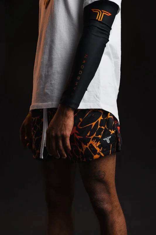 Men's adjustable - length convertible shorts for versatile use Magma Mesh Training Short (5" Inseam) - Lava Men's adjustable - length convertible shorts for versatile use Magma Mesh Training Short (5" Inseam) - Lava