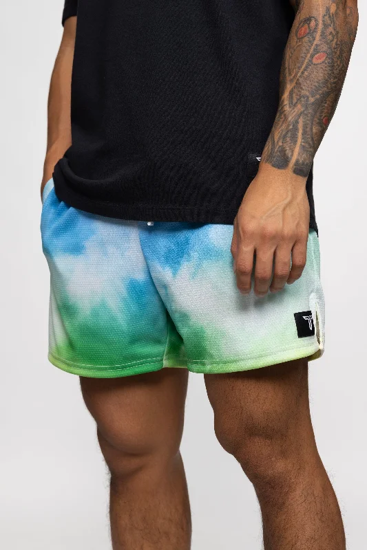 Men's checkered pattern wool shorts for a stylish winter layering option Mesh Training Short (5" Inseam) - Prism Men's checkered pattern wool shorts for a stylish winter layering option Mesh Training Short (5" Inseam) - Prism