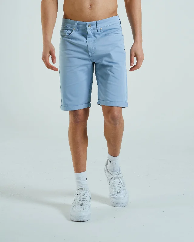 Men's floral print silk blend shorts for a unique night - out look Ben 5 Pocket Short Blue Fog Men's floral print silk blend shorts for a unique night - out look Ben 5 Pocket Short Blue Fog