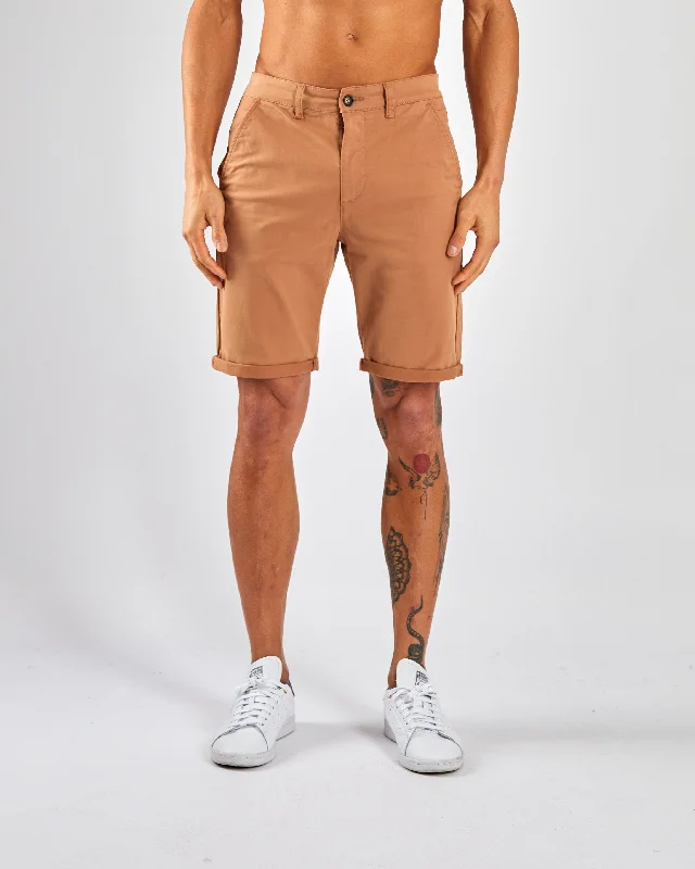 Men's checkered pattern wool shorts for a stylish winter layering option Chesney Chino Short Warm Spice Men's checkered pattern wool shorts for a stylish winter layering option Chesney Chino Short Warm Spice
