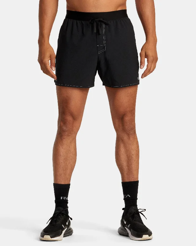 Men's checkered pattern wool shorts for a stylish winter layering option RVCA Runner 14" Elastic Waist Shorts - Black 2 Men's checkered pattern wool shorts for a stylish winter layering option RVCA Runner 14" Elastic Waist Shorts - Black 2