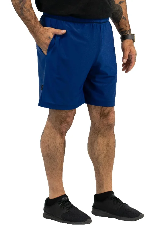 Men's high - waisted swim shorts with UPF protection for beach vacations Salute Blue Board Shorts Men's high - waisted swim shorts with UPF protection for beach vacations Salute Blue Board Shorts