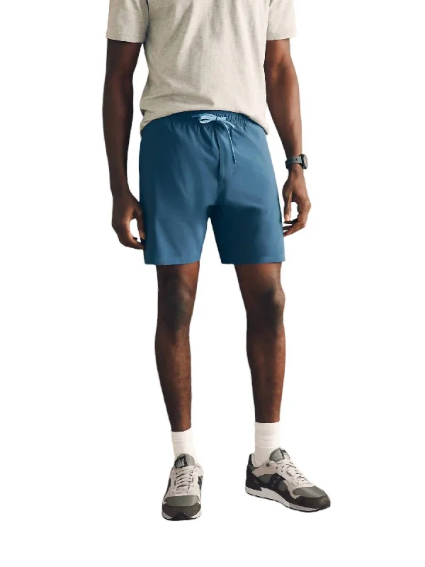 Men's moisture - wicking performance shorts for sweaty outdoor activities Shorelite Active Short 7" In Offshore Storm Men's moisture - wicking performance shorts for sweaty outdoor activities Shorelite Active Short 7" In Offshore Storm