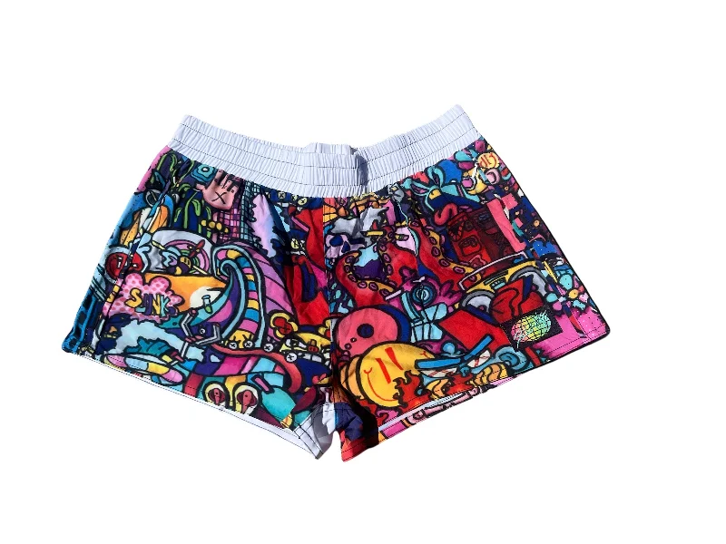 Men's side - stripe track shorts for a sporty running look SLUNKADOODLES 2" Women's Shorts Men's side - stripe track shorts for a sporty running look SLUNKADOODLES 2" Women's Shorts