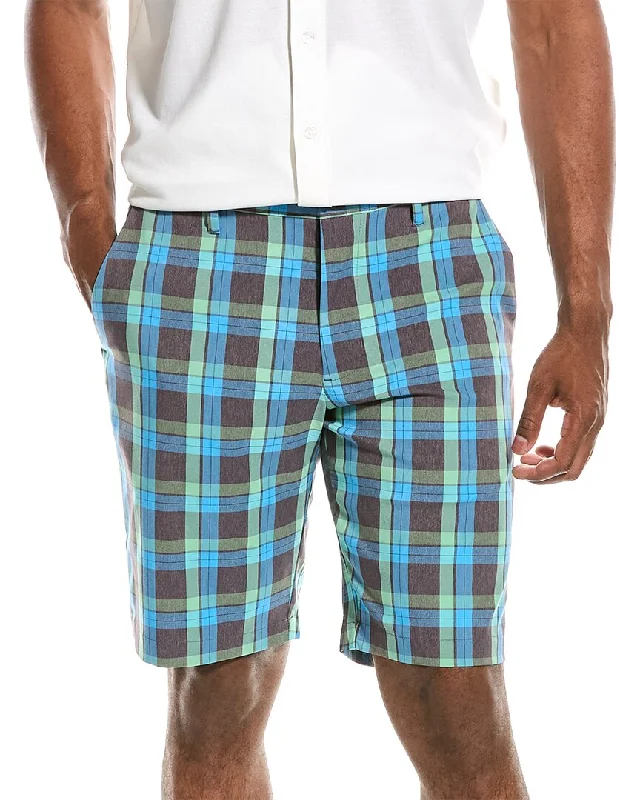 Men's plaid pattern wool blend shorts for a preppy fall style Tommy Bahama Camberia Driver Plaid Short Men's plaid pattern wool blend shorts for a preppy fall style Tommy Bahama Camberia Driver Plaid Short